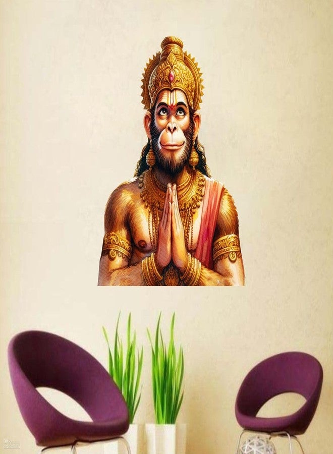 Sticker Studio ملصق حائط من الفينيل PVC بتصميم اللورد هانومان من ستيكر ستوديو، مثالي لتزيين المنزل - مناسب لغرفة المعيشة، غرفة النوم، الردهة، غرفة الأطفال، غرفة اللعب (المقاس: 20 سم × 18 سم) - Image 3